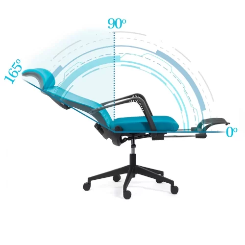 SCAUN ERGONOMIC CU SPATAR RABATABIL SI SUPORT PICIOARE SYYT 9502 - imagine 5